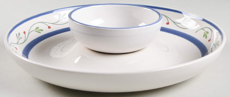 Wyngate Floral (2 Piece) Chip & Dip Set by Pfaltzgraff-1