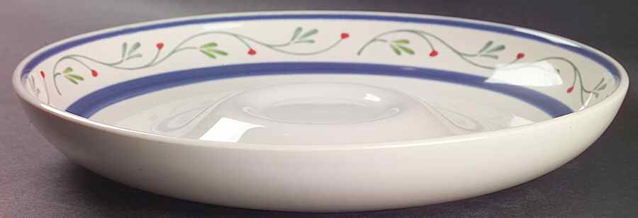 Wyngate Floral Chip Bowl/Plate for Chip & Dip Set by Pfaltzgraff-1