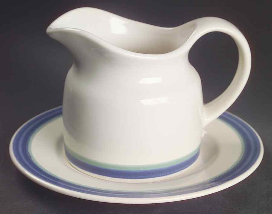 Wyngate Band Gravy Boat & Underplate by Pfaltzgraff-1