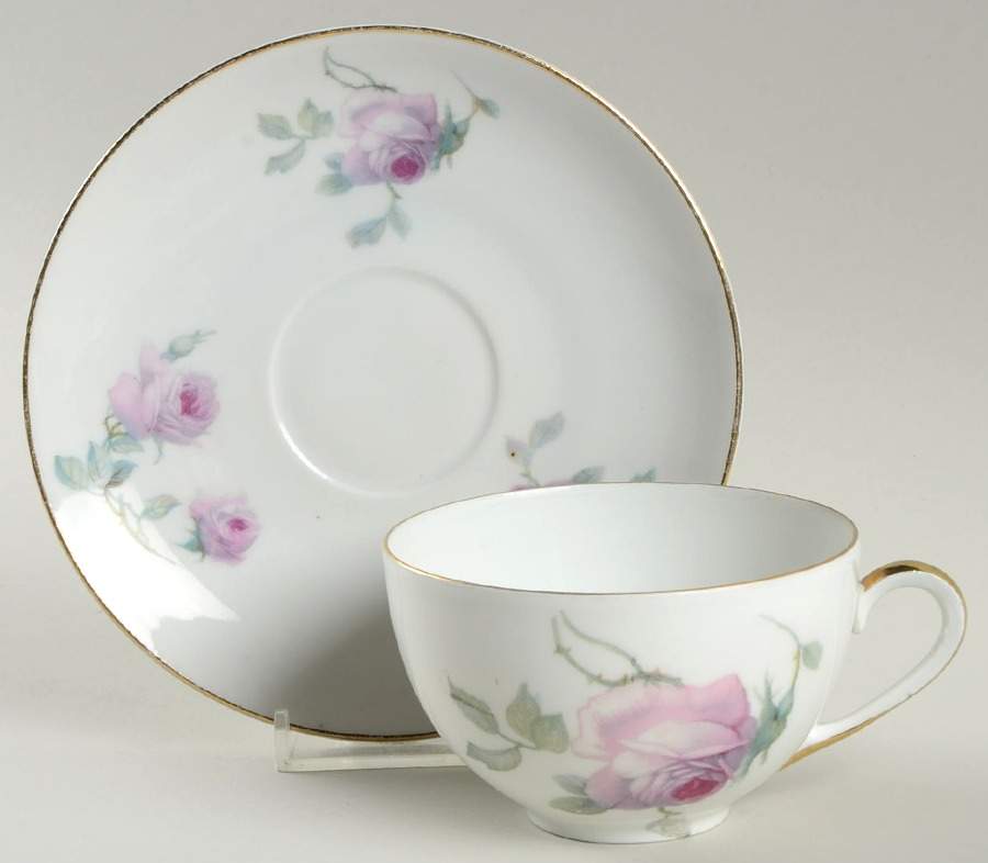 2005 Flat Cup & Saucer Set by Porcelain Union-1
