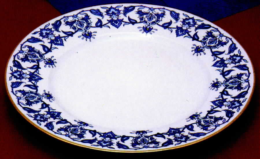 Samarkand Dinner Plate by Porcelaine De Paris-1