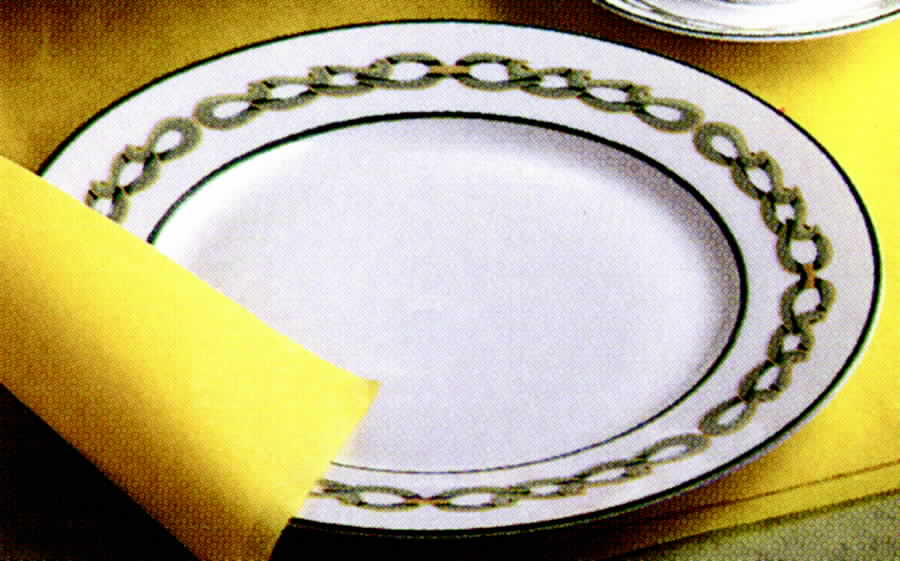 Medicis Blanc Dinner Plate by Porcelaine De Paris-1