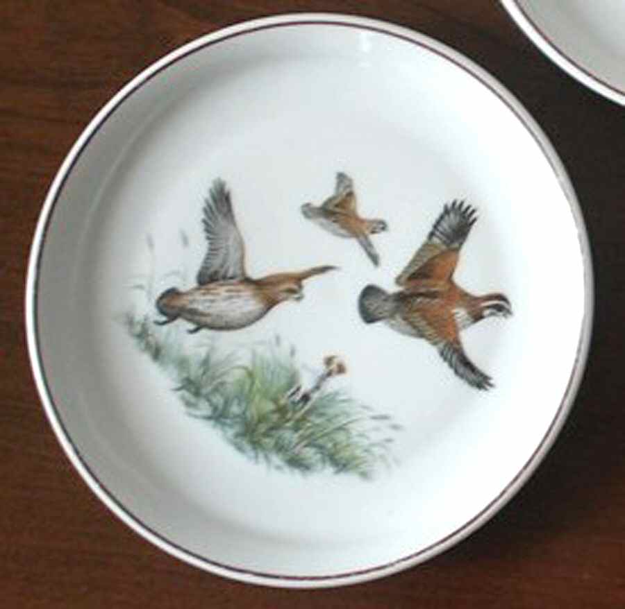 Gibiers Canape Plate by Porcelaine De Paris-1