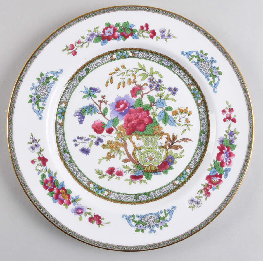 Tree of Kashmir (Gold Trim, Smooth) Dinner Plate by Paragon-1