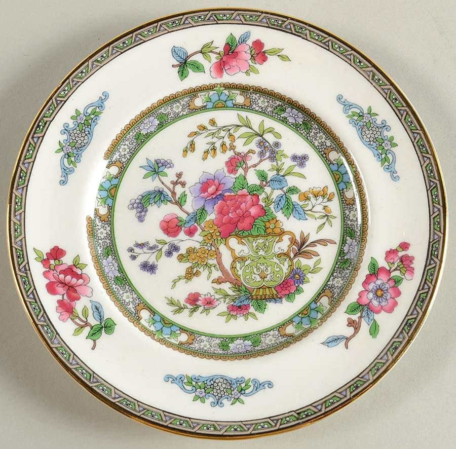 Tree of Kashmir (Gold Trim, Smooth) Bread & Butter Plate by Paragon-1