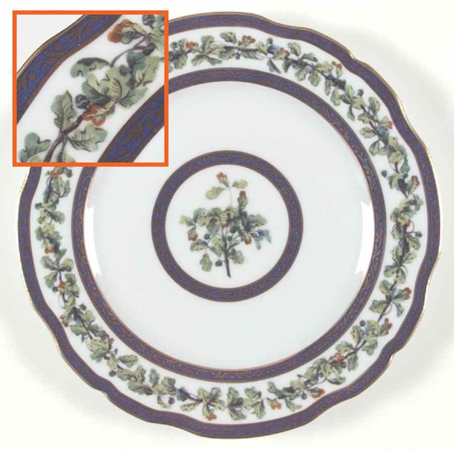 Chene Royal Salad Plate by Puiforcat-1
