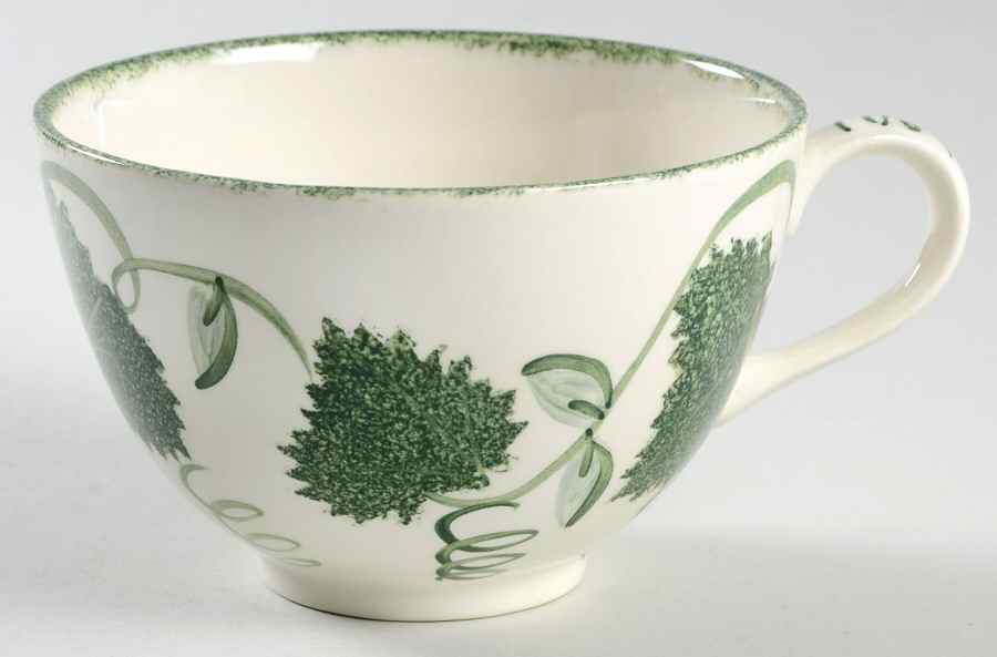 Green Leaf Breakfast Cup by Poole Pottery-1