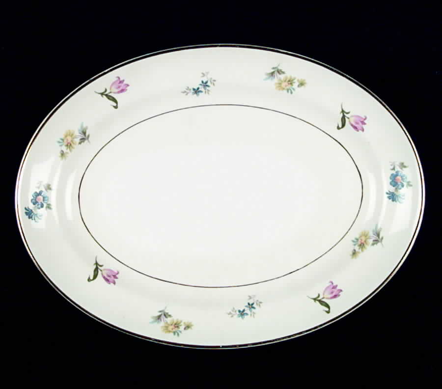 Pinafore Revere 13" Oval Serving Platter by Pope Gosser-1