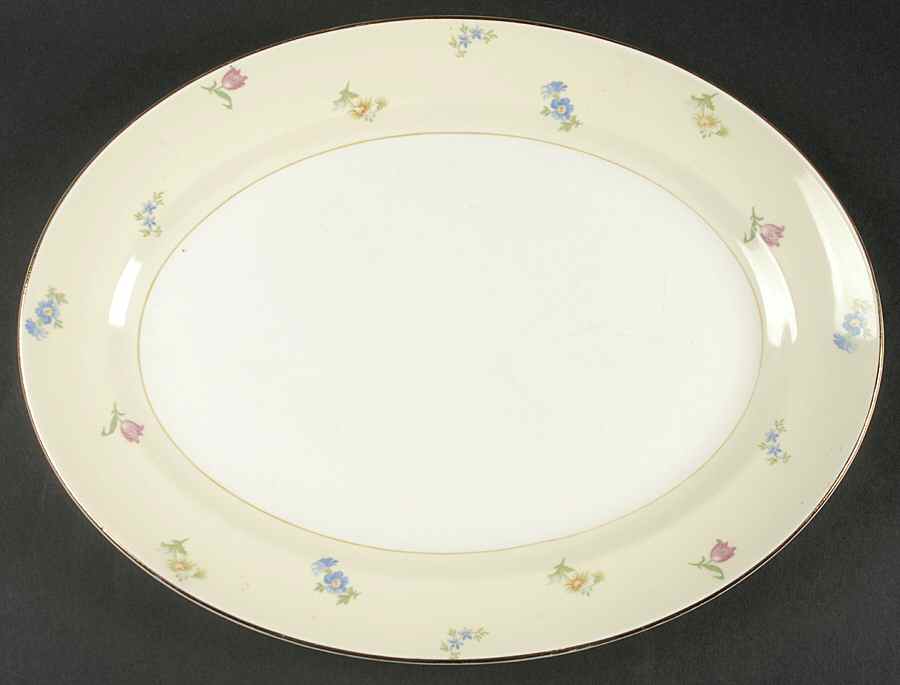 Pinafore Revere 15" Oval Serving Platter by Pope Gosser-1