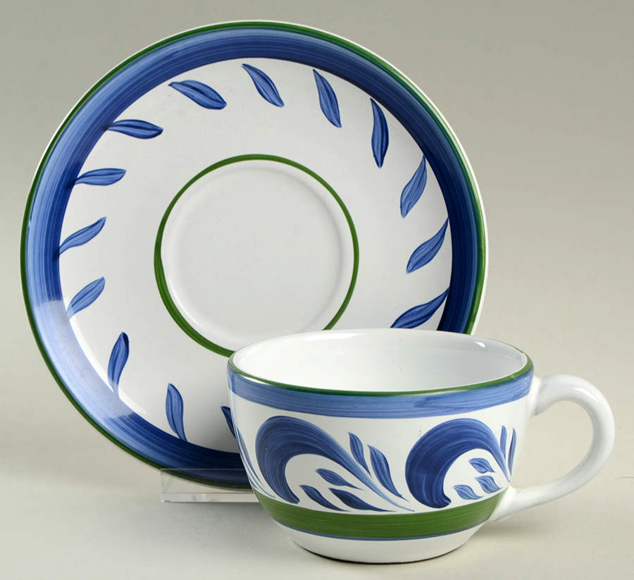 Cascades Flat Cup & Saucer Set by Presenttense-1