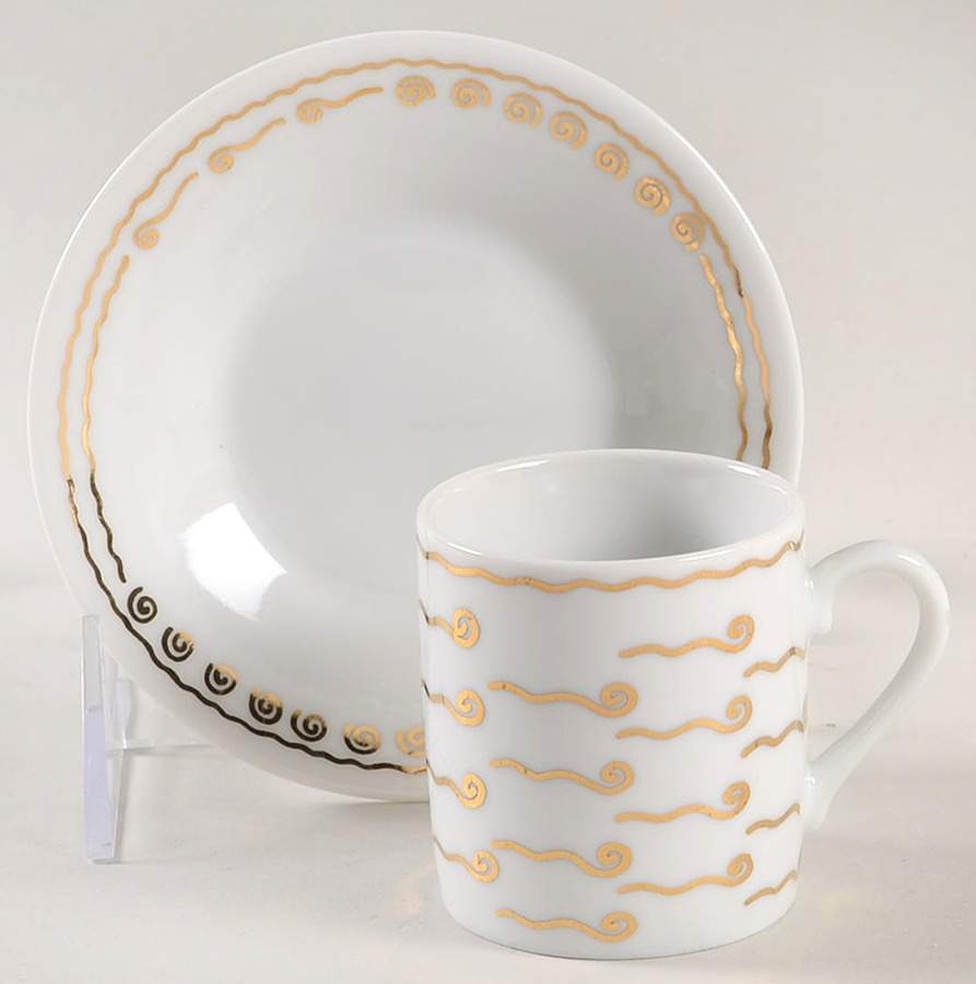 Nile Flat Demitasse Cup & Saucer Set by Pottery Barn China-1