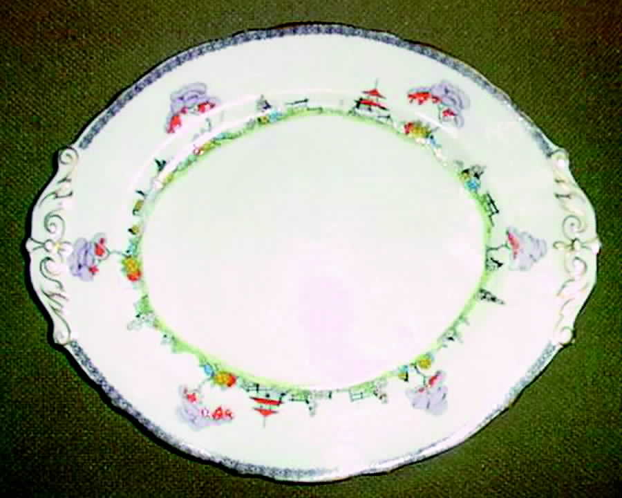 Chinese Garden Dinner Plate by Paragon-1