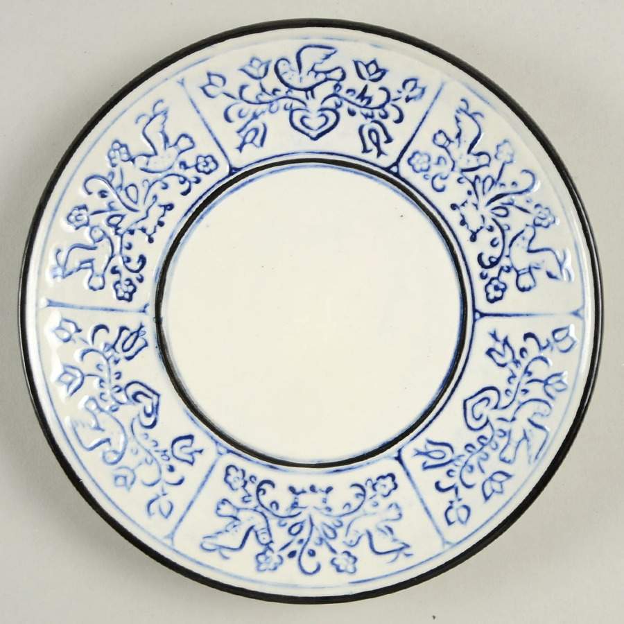 Blue Dowry Bread & Butter Plate by Pennsbury-1