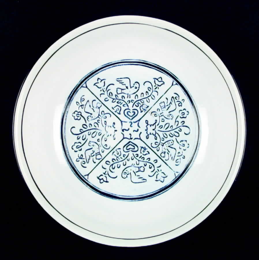 Blue Dowry 9" Round Vegetable Bowl by Pennsbury-1