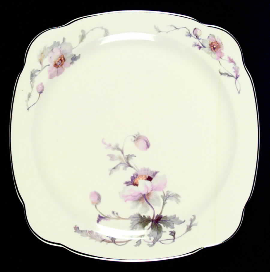 PCP105 Square Luncheon Plate by Paden City-1