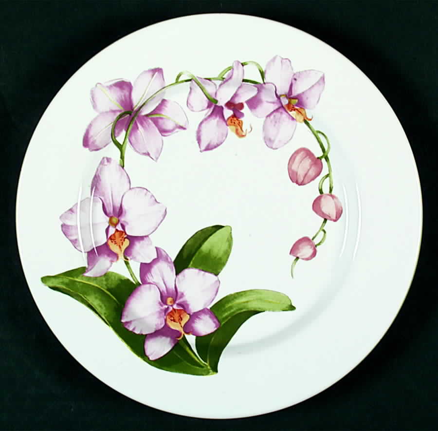 Orchids Salad Plate by Porta-1