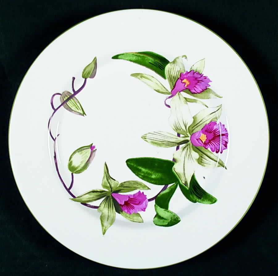 Orchids Salad Plate by Porta-1