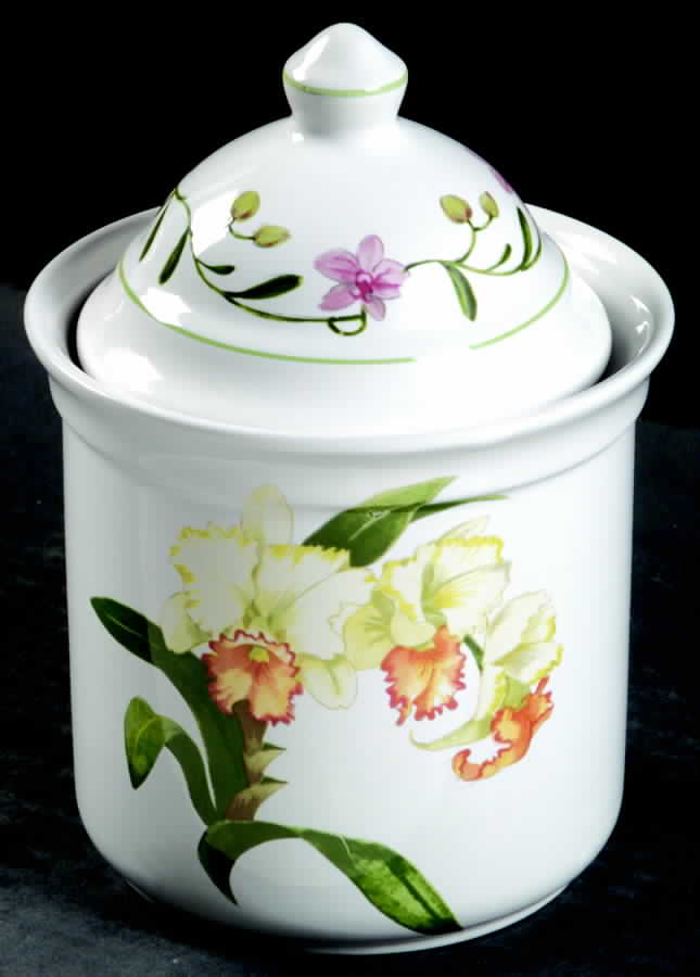 Orchids Small Canister & Lid by Porta-1