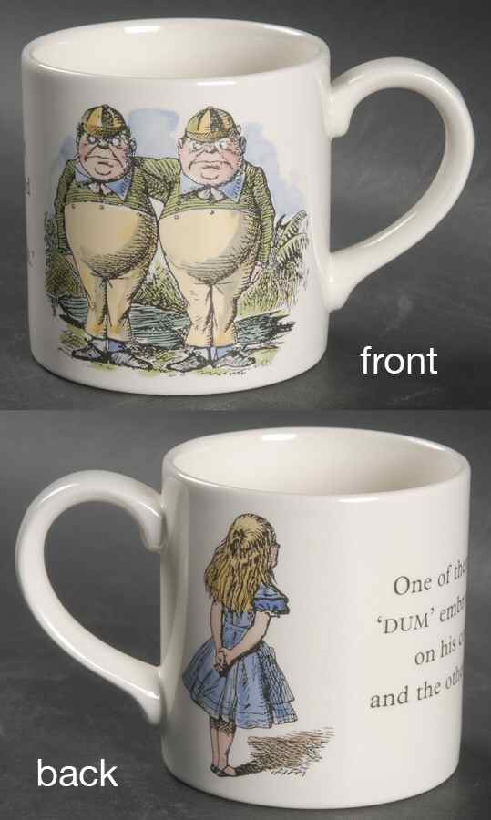 The Mad Hatter's Tea Party Small Mug by Poole Pottery-1