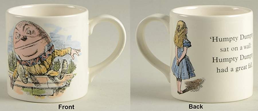 The Mad Hatter's Tea Party Small Mug by Poole Pottery-1