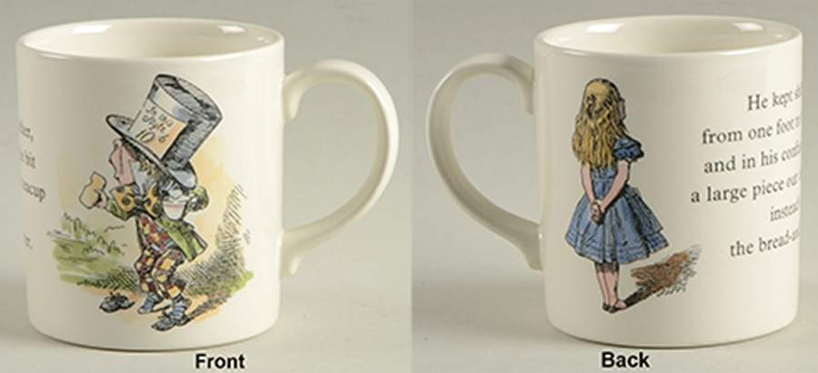 The Mad Hatter's Tea Party Mug by Poole Pottery-1