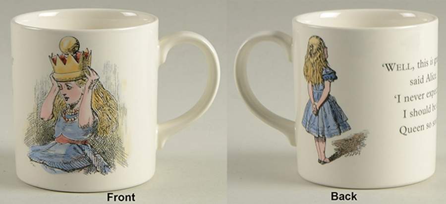 The Mad Hatter's Tea Party Mug by Poole Pottery-1