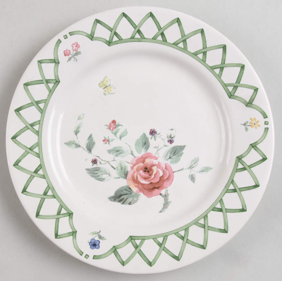 Garden Trellis Salad Plate by Pfaltzgraff-1