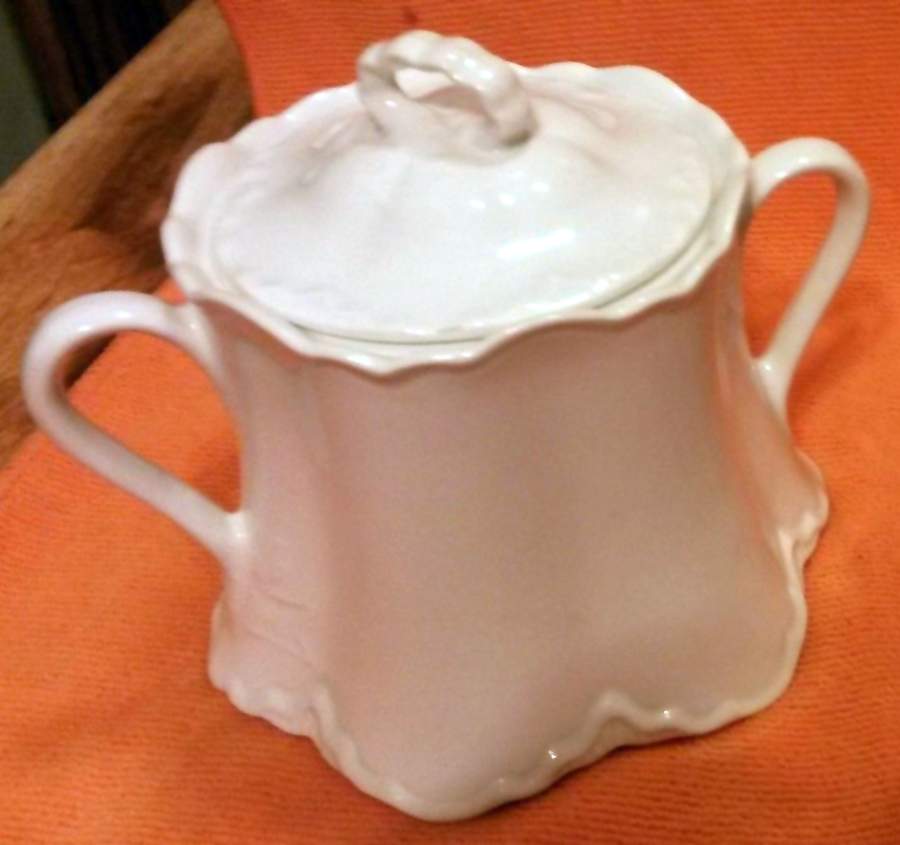 Louvre Sugar Bowl & Lid by Pope Gosser-1