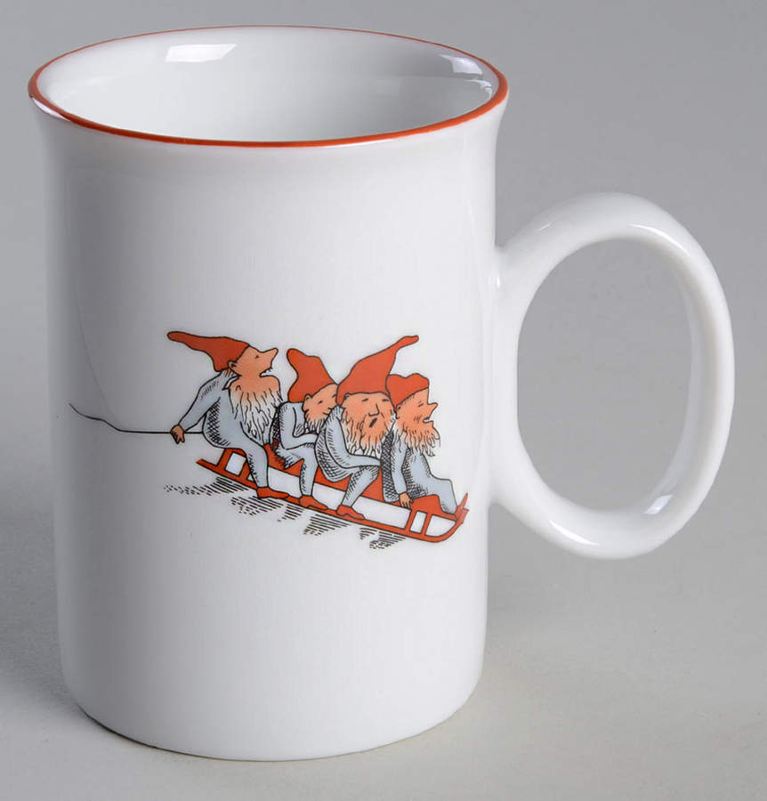 Nisse (Red Trim) Mug by Porsgrund-1