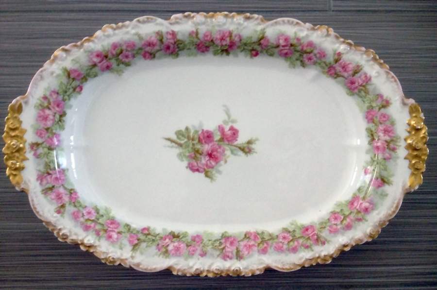POY141 17" Oval Serving Platter by Jean Pouyat-1