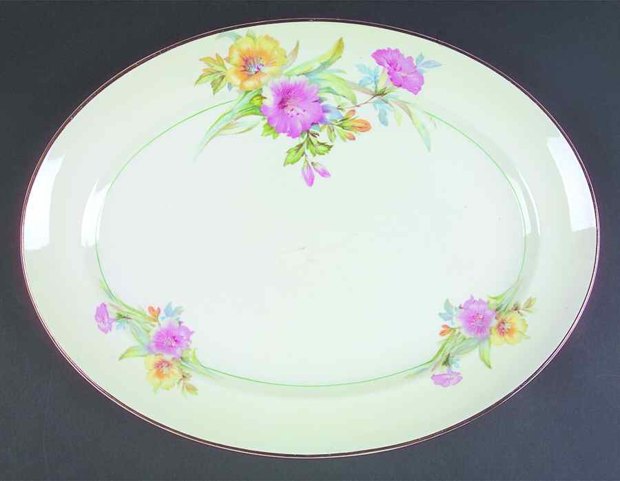 Sylvia 13" Oval Serving Platter by Pope Gosser-1
