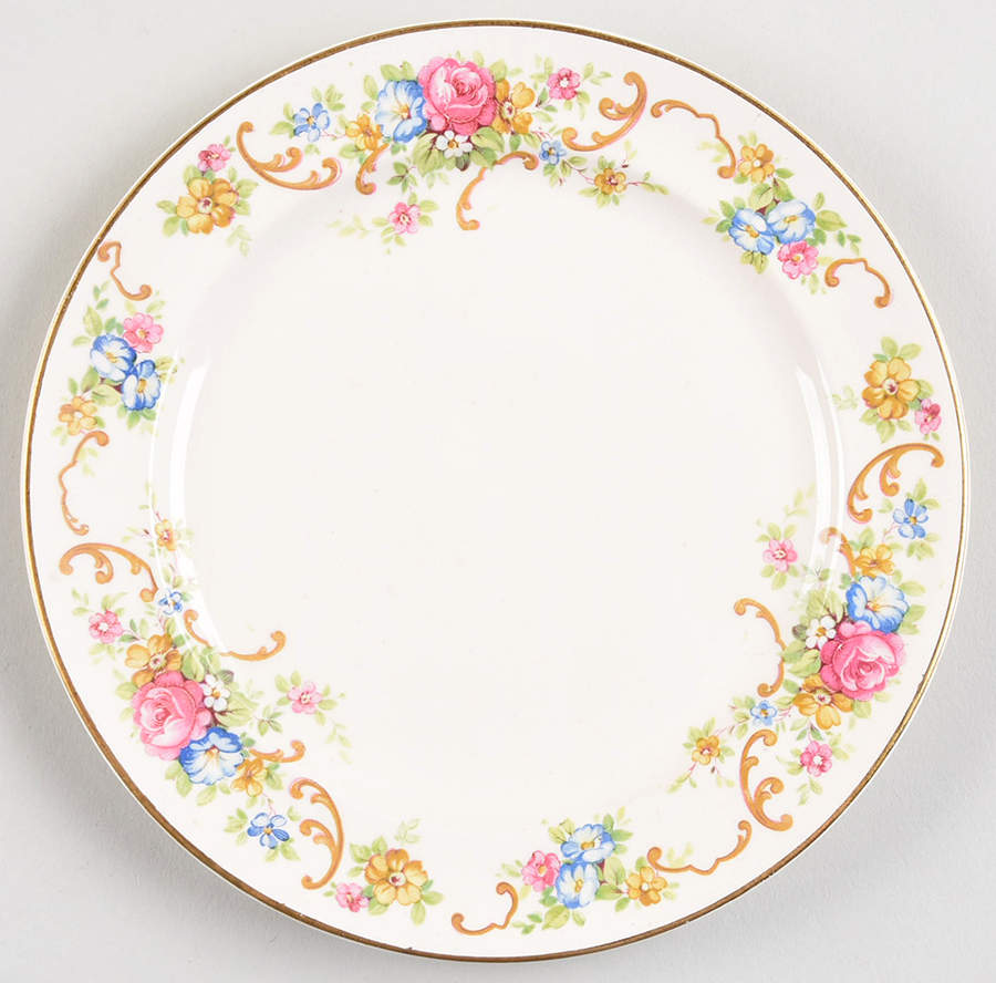 Princess, The Bread & Butter Plate by Paden City-1