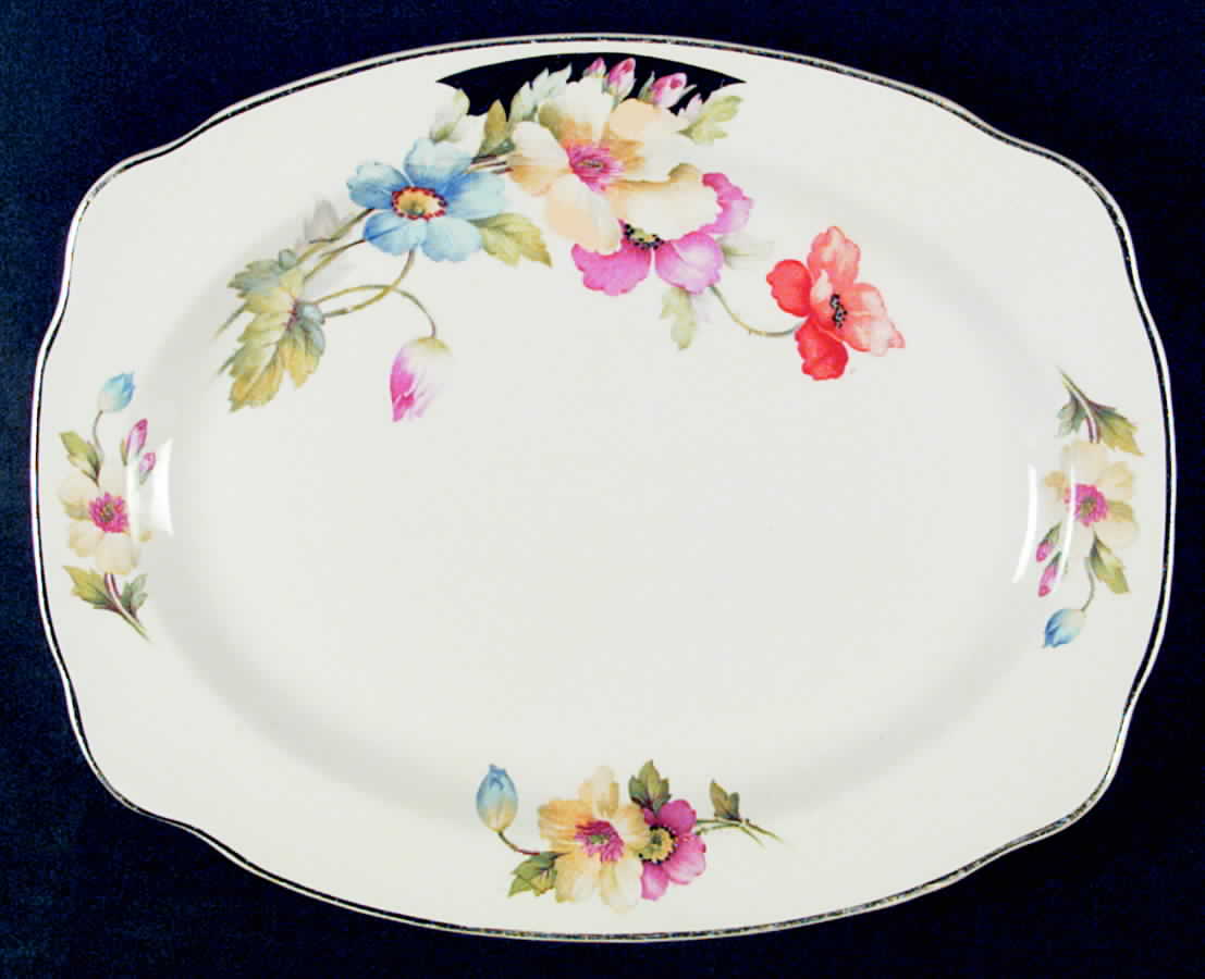 PCP83P 11" Oval Serving Platter by Paden City-1