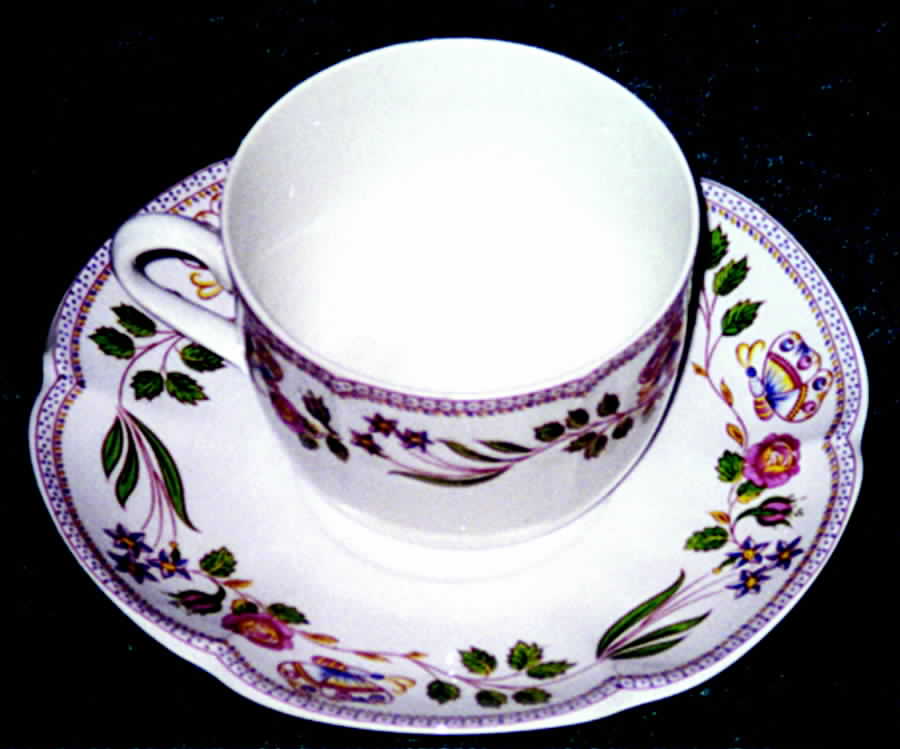 Segur Flat Cup & Saucer Set by Porcelaine De Paris-1
