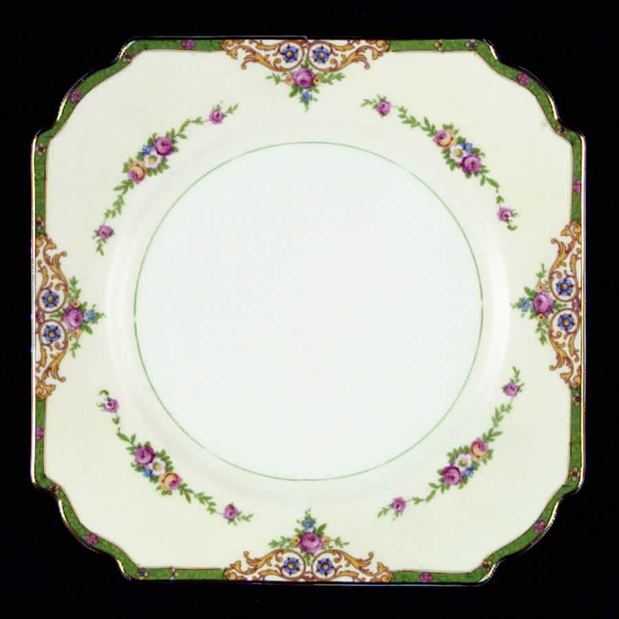 PHE18 Square Salad Plate by Phoenix (Czech)-1