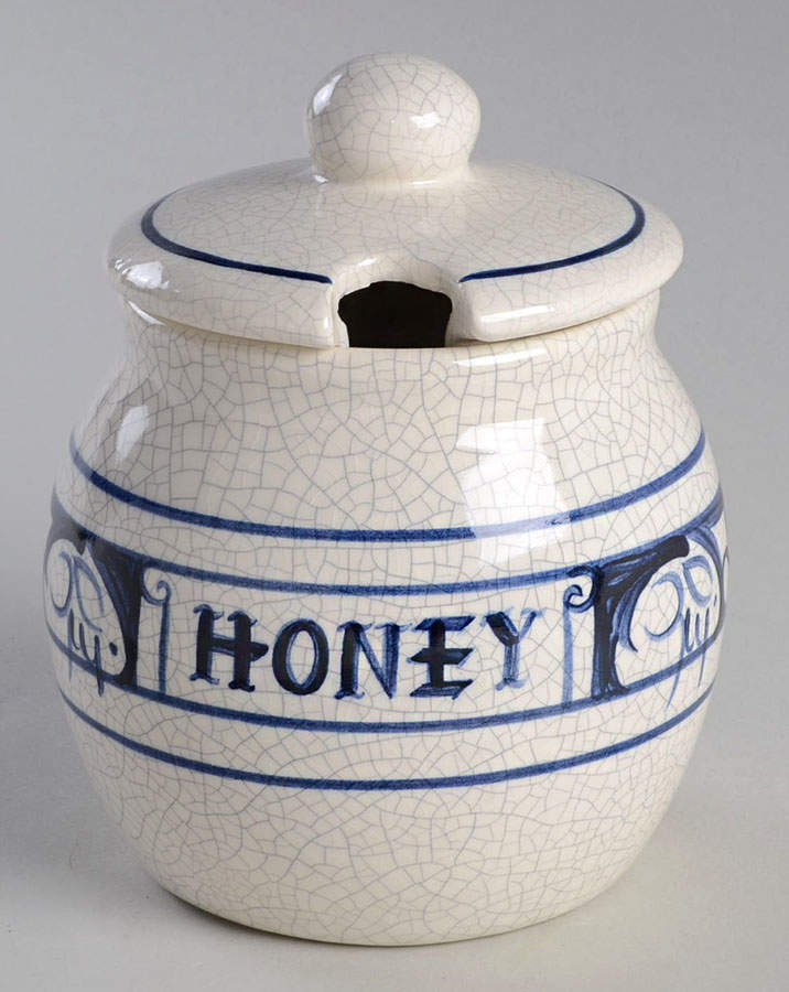 Dedham Rabbit Honey Pot & Lid by Potting Shed-1