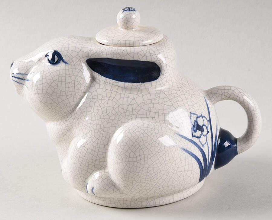 Dedham Rabbit Figural Teapot & Lid by Potting Shed-1