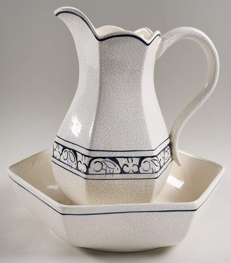 Dedham Rabbit Wash Pitcher & Bowl Set by Potting Shed-1