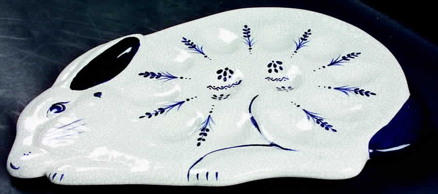 Dedham Rabbit Deviled Egg Plate by Potting Shed-1