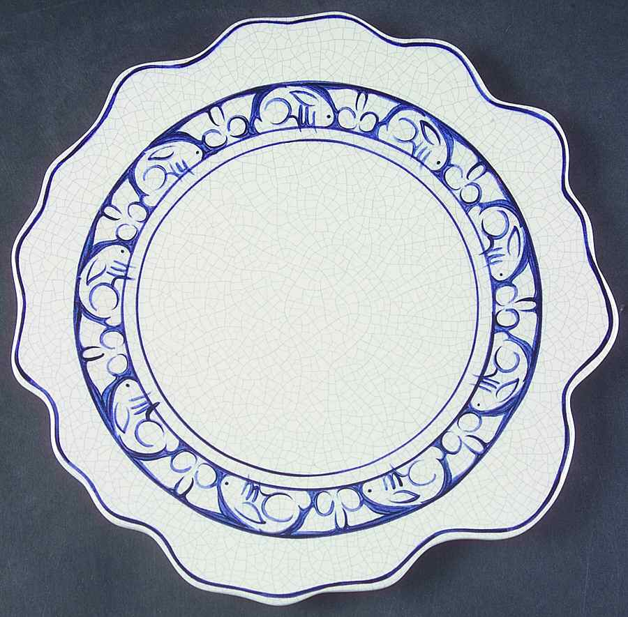 Dedham Rabbit 11" Ruffled Platter by Potting Shed-1