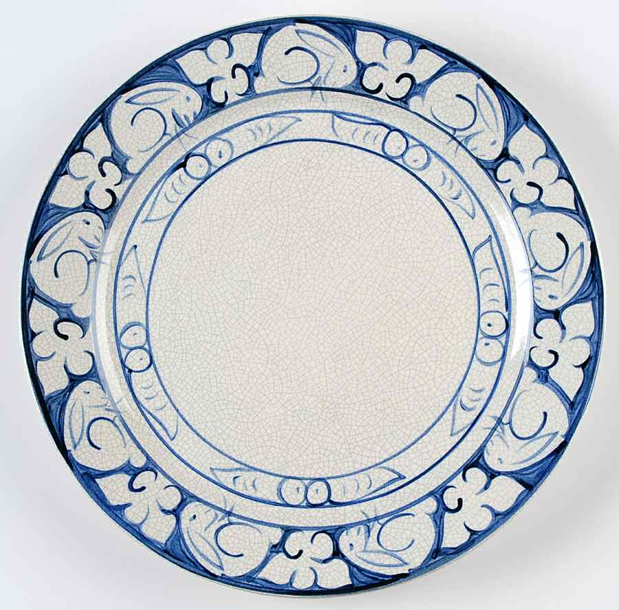 Dedham Rabbit Dinner Plate by Potting Shed-1