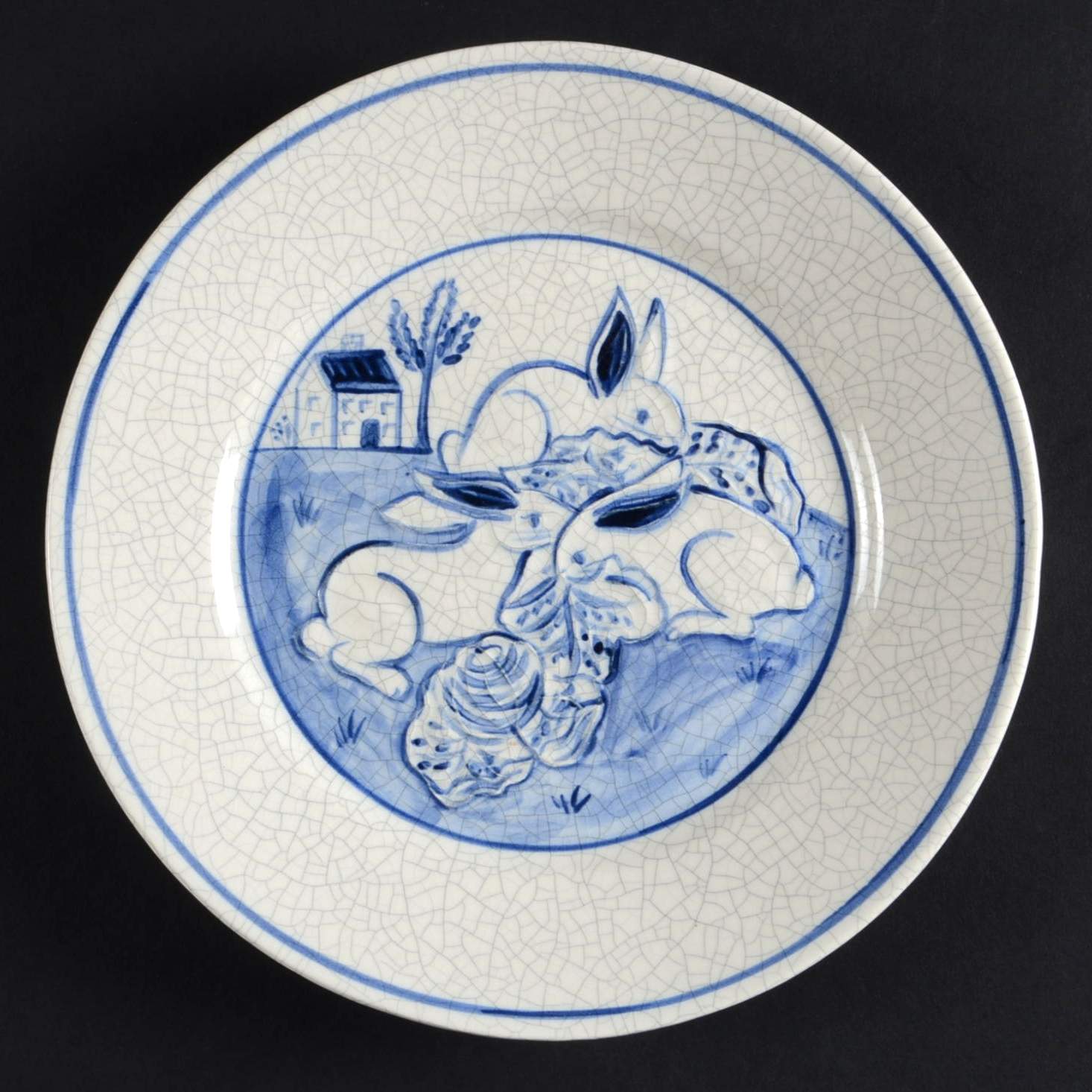 Dedham Rabbit Luncheon/Salad Plate by Potting Shed-1