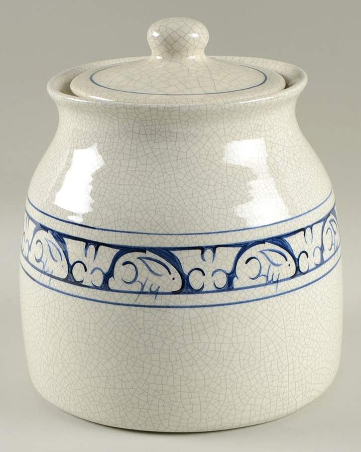 Dedham Rabbit Large Canister & Lid by Potting Shed-1