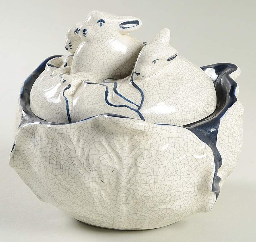 Dedham Rabbit Small Tureen & Lid by Potting Shed-1