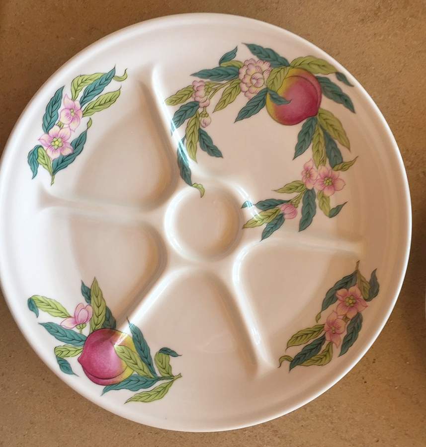 Abondance (Rim) Fondue Plate by Porcelaine De Paris-1