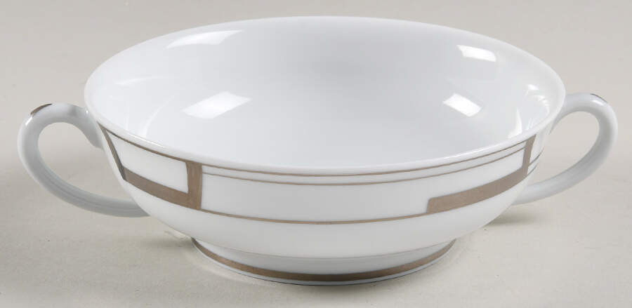 Art Deco Flat Cream Soup Bowl by Puiforcat-1