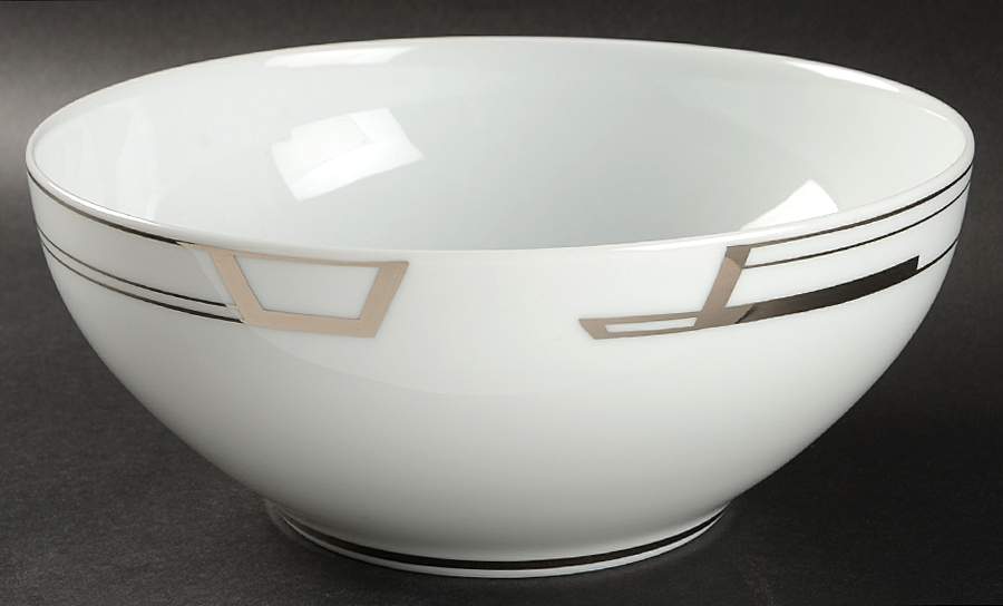 Art Deco 10" Large Salad Serving Bowl by Puiforcat-1