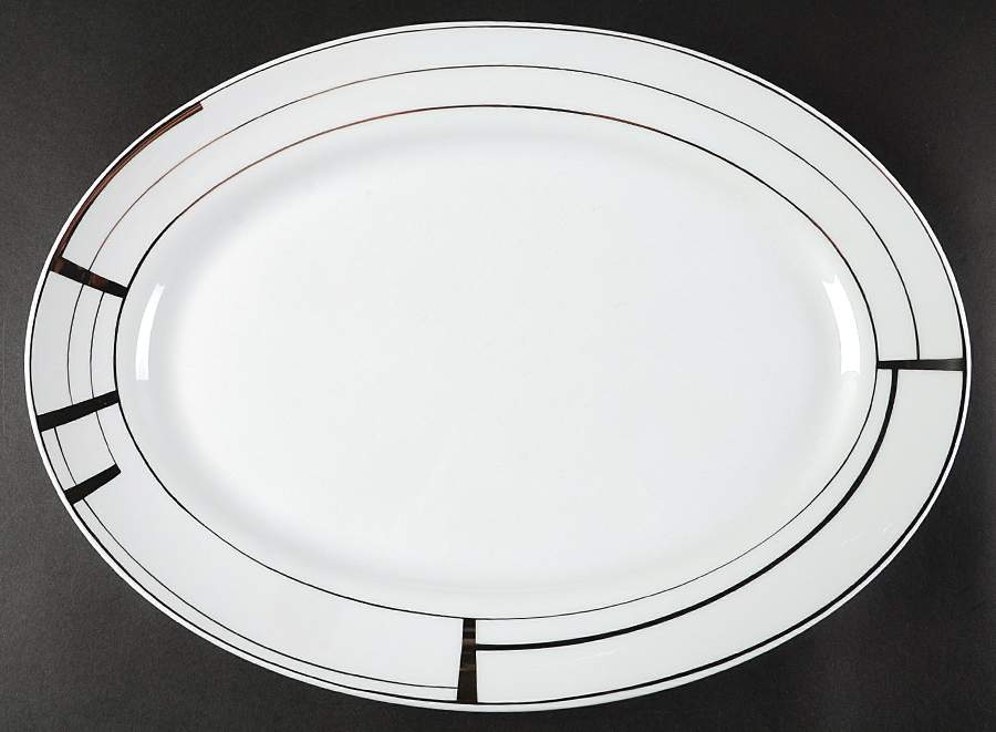 Art Deco 16" Oval Serving Platter by Puiforcat-1