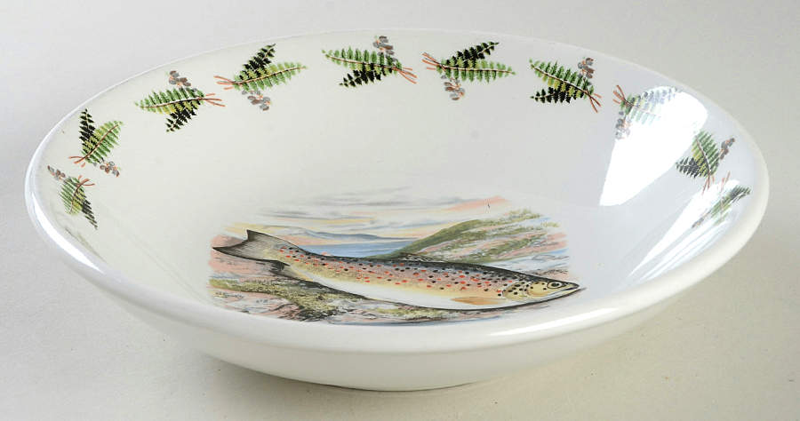 Compleat Angler Fern 8" Individual Pasta Bowl by Portmeirion-1