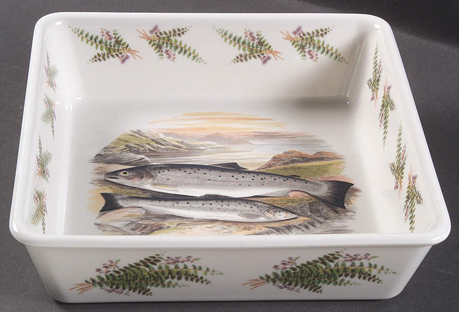 Compleat Angler Fern 9" Square Baker by Portmeirion-1